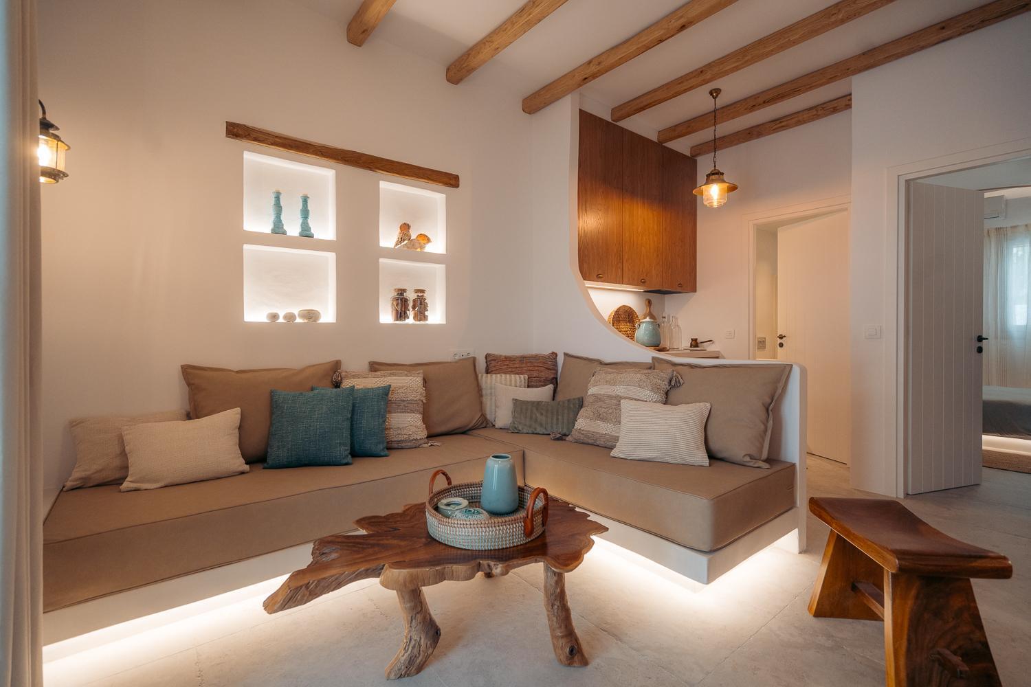 Turquoise Maison By The Sea Platis Gialos  Bagian luar foto
